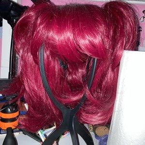 Pigtail red wig